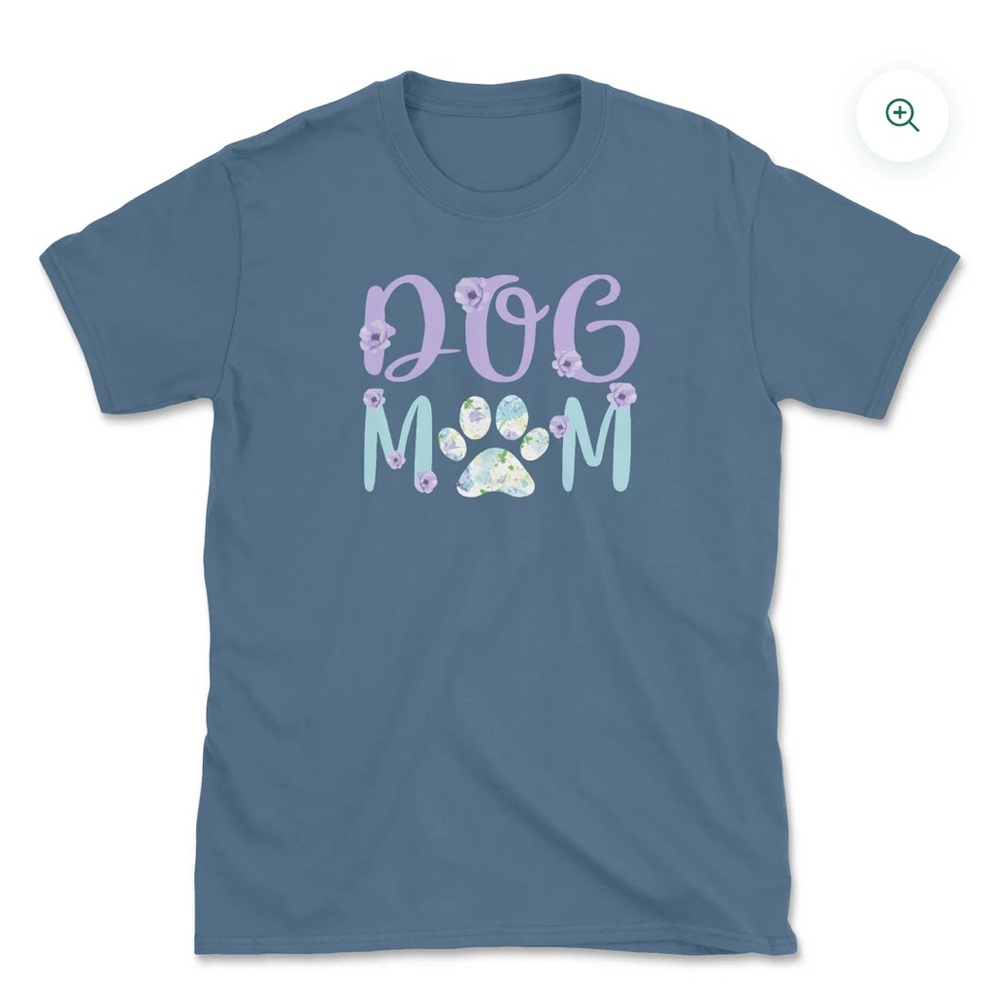 PAWZ Dog Mom Blue T-Shirt